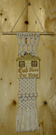 MACRAME WALL HANGING "GOD BLESS OUR HOME" - W03