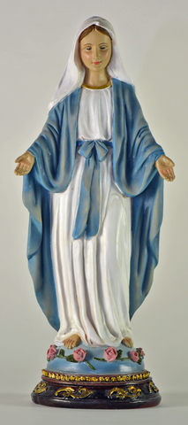 Statue Our Lady of Grace -Notre-Dame de Grâce - Estatua Nuestra Señora de Gracia 28 cm - 11"