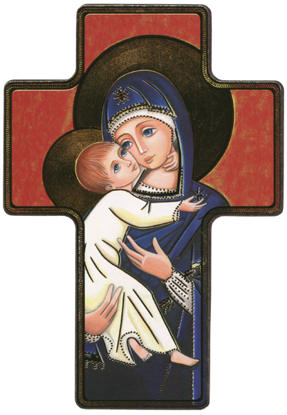 Cross Icon Holy FamilyIcône Croix Sainte FamilleCruz Icono Sagrada  Familia