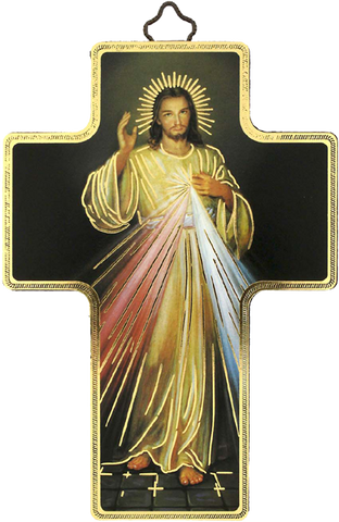 Cross"Divine Mercy"-Croix "Divine Miséricorde"-Cruz "Divina Misericordia" Made in Italy