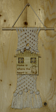 MACRAME WALL HANGING "HOME IS WHERE THE HEART IS" - W04