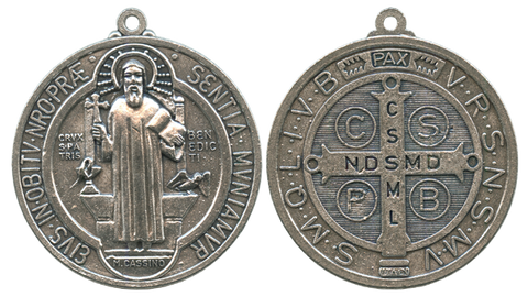 St. Benedict's medal Large - St. Benoit Medaille Grand - Medalla de San Benito Grande