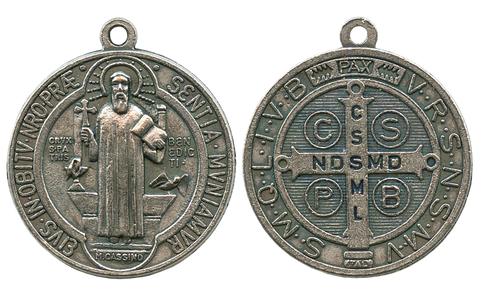St. Benedict's medal Medium - St. Benoit Medaille Moyen - Medalla de San Benito Medio