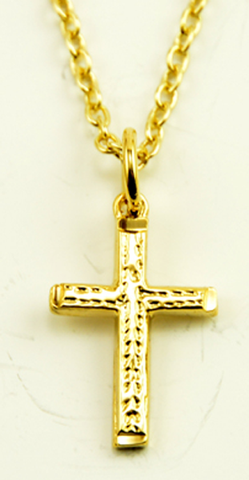 Necklace Cross-Collier Croix-Collar Cruz-X&AQ11S
