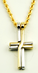 Split Cross pendant-Pendentif croix fendue-Colgante Split Cross X&AR86S