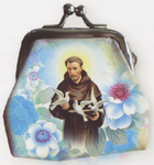 St. Anthony Rosary and Pouch - Chapelet et pochette Saint François - Rosario y bolsa de San Francisco