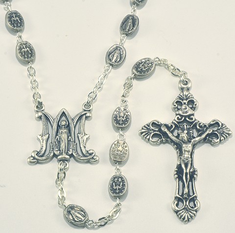 Metal rosary-Chapelet en métal-Rosario de metal Made in Italy