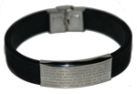 Steel & silicone bracelet - Pulsera de acero y silicona - Bracelet en acier et silicone