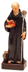 St. Benedict's statue - Statue de Saint Benoît - Estatua de San Benito - 16cm - 6.¼" - Made in Italy