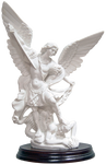Marble dust St. Michael statue SPA692 - Made in Italy