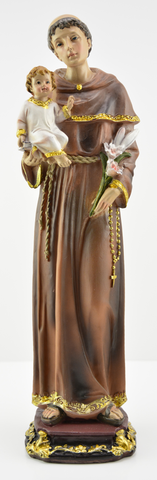 Statue St.Anthony - Statue Sainte Antoine - Estatua de San Antonio  30 cm - 12"