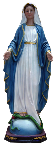 Statue Our Lady of Grace-Notre-Dame de Grâce - Estatua en polyresina Nuestra Señora de Gracia 30 cm - 12"